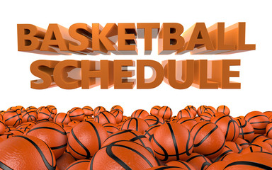 Basketball team schedule