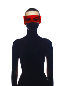 Elegant futuristic lady