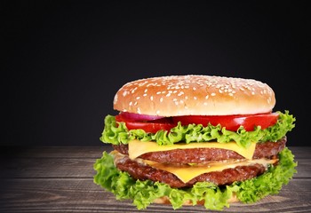 Food. Hamburger