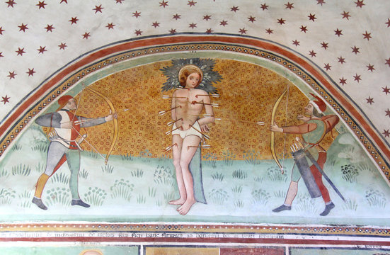 martirio di San Sebastiano; eremo di S. Alberto, Butrio