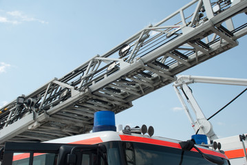 Naklejka premium Feuerwehr Drehleiter