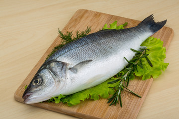 Raw seabass