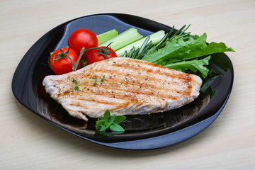 Grilled turkey steak