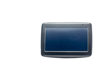 Gps navigation on white isolated background