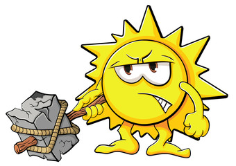 Cute cartoon sun
