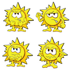 Cute cartoon sun