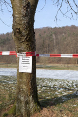 Eisfläche - Betreten verboten