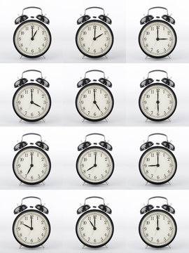 Alarm clock collage.