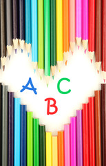 Colorful pencils, close-up