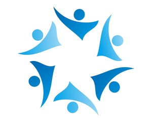 abstract health care people logo