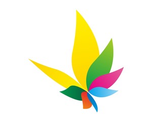 abstract health care butterfly logo