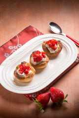 homemade strawberries pastry