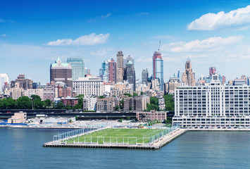 Naklejka premium Aerial view of Manhattan, West Side