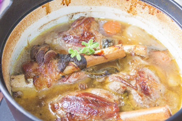 Pork shank stew