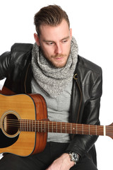 Obraz premium Young singer songwriter
