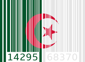 bar code flag algeria