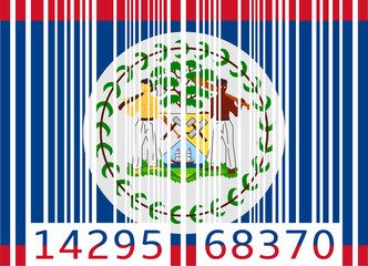 bar code flag belize