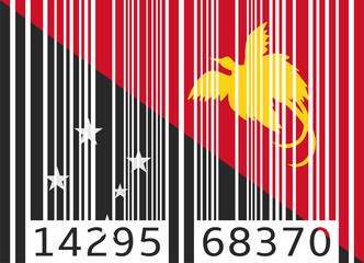 bar code flag papua new guinea