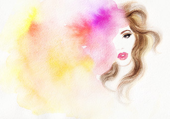 abstract watercolor .fashion background