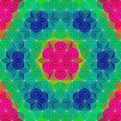Colorful Triangle Pattern. Vector Background