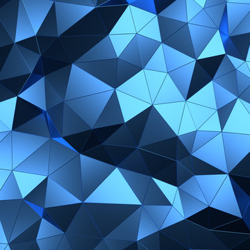 Abstract 3d rendering of blue surface.