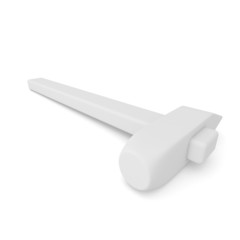 Hummer for craft from gray material closeup