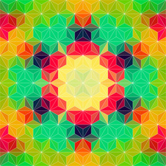 Colorful Triangle Pattern. Vector Background