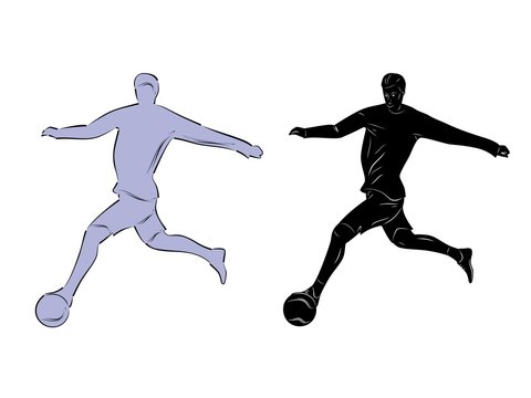 silhouette football player