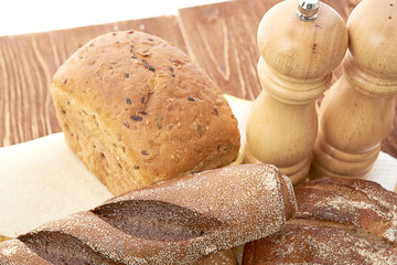 Different bread. Food background.