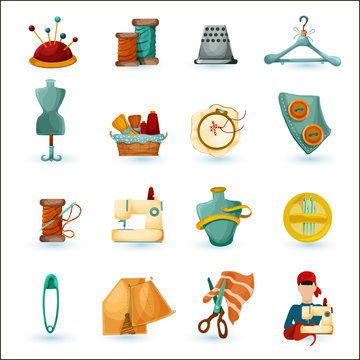 Sewing Icons Set