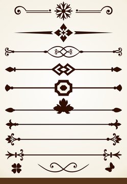 Page and text decorative dividers