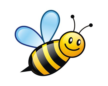 bee wasp mascot character vector