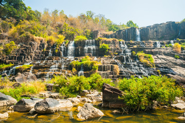 Fototapeta na wymiar Pongour waterfall, Vietnam