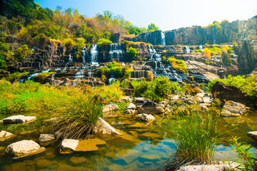 Fototapeta na wymiar Pongour waterfall, Vietnam