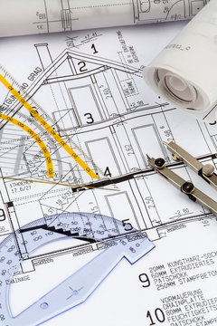 Bauplan f&uuml;r ein Haus