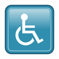 Handicap or wheelchair person icon