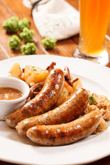 sausage with cabbage