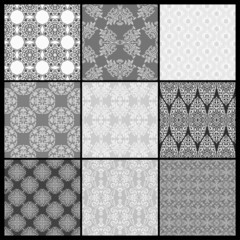 Set of Abstract wallpaper. Seamless background for retro design