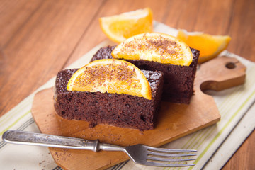 cake with orange