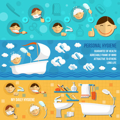 Fototapeta premium Hygiene Banner Horizontal