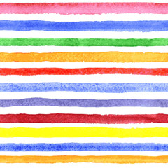 Watercolor striped pattern. Vector
