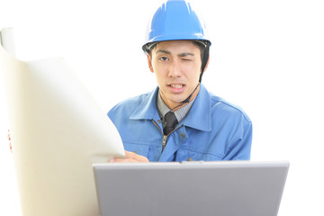 苦悩する労働者