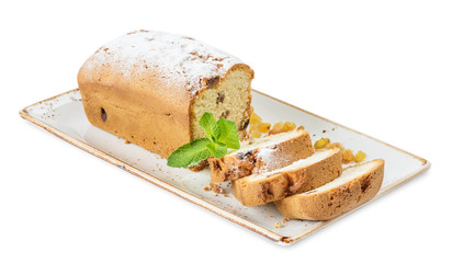 Cake with raisins