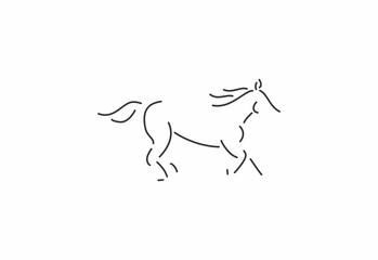 horse logo icont template