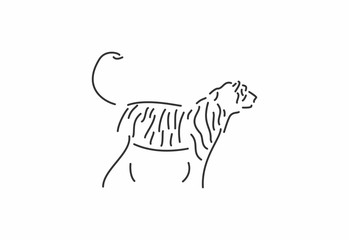 tiger logo icon template