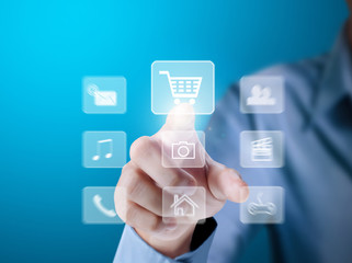 Smartphone touch screen social networking,business