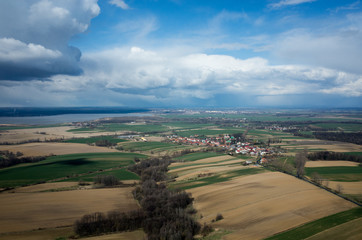 Fototapeta premium Storm over the field