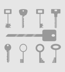 Keys icons set