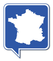 Logo carte de France.
