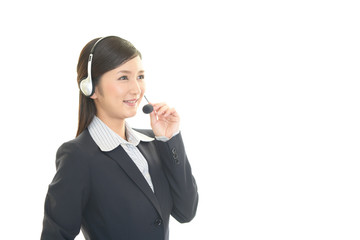 微笑むオペレーター
